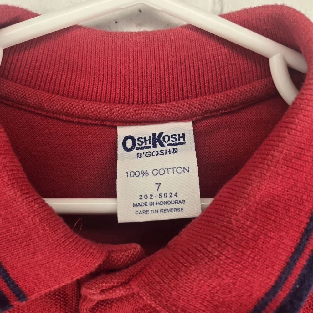 Vintage OshKosh B'gosh Vibrant Red Polo Shirt